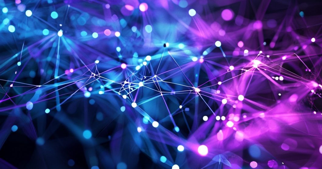 AI-generierte Illustration: Vernetzte Protokoll-Nodes